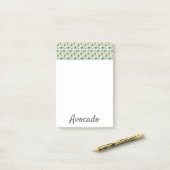 Avocado Fruit Pattern Post-it® Notes (Op bureau)