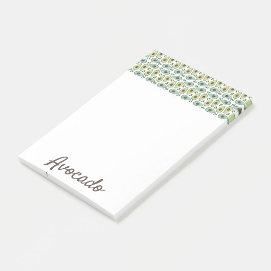 Avocado Fruit Pattern Post-it® Notes (Schuin)