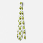Avocado Fruit Pattern Stropdas (Voorkant)