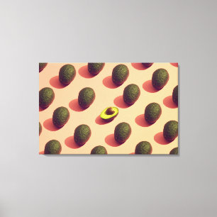 Avocado Fruit Portrait Canvas Afdruk