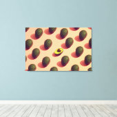 Avocado Fruit Portrait Canvas Afdruk (Insitu (Houten vloer))