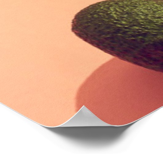 Avocado Fruit Portrait Poster (Hoek)