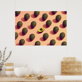 Avocado Fruit Portrait Poster (Keuken)
