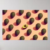 Avocado Fruit Portrait Poster (Voorkant)