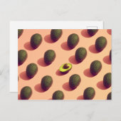 Avocado Fruit Potrait Briefkaart (Voorkant / Achterkant)