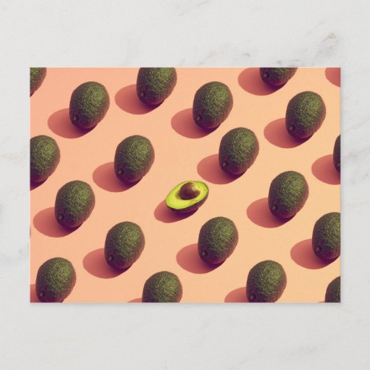 Avocado Fruit Potrait Briefkaart (Voorkant)