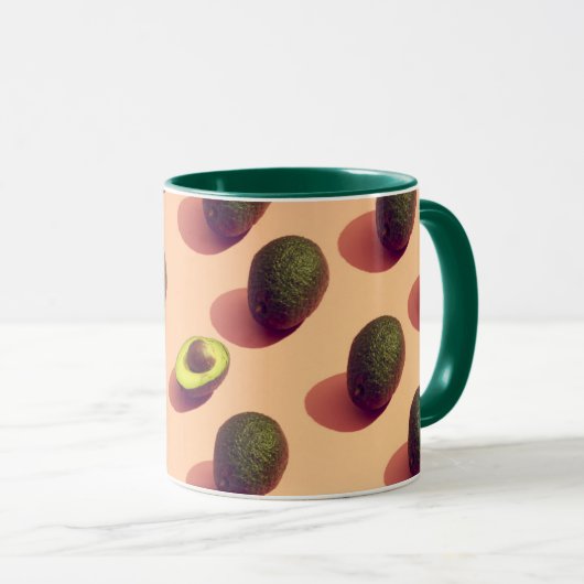 Avocado Fruit Potrait Mok (Voorkant rechts)