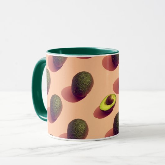 Avocado Fruit Potrait Mok (Voorkant links)