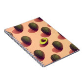 Avocado Fruit Potrait Notitieboek (Rechterzijde)