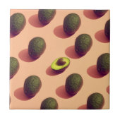 Avocado Fruit Potrait Tegeltje (Voorkant)