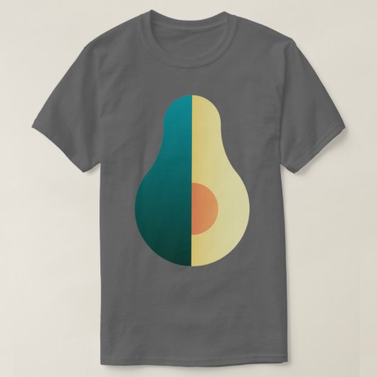 Avocado Fruit Slice Organic and Healthy Food for V T-shirt (Design voorkant)