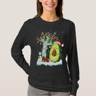 Avocado-fruit-valsmunterverlichting Santa Hat Avoc T-shirt