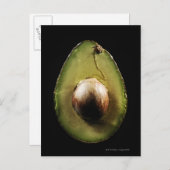 Avocado,Fruit,Zwarte achtergrond Briefkaart (Voorkant / Achterkant)