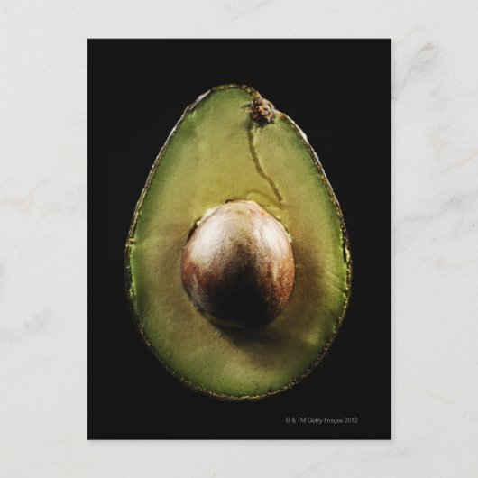 Avocado,Fruit,Zwarte achtergrond Briefkaart (Voorkant)