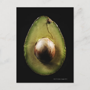 Avocado,Fruit,Zwarte achtergrond Briefkaart
