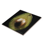 Avocado,Fruit,Zwarte achtergrond Tegeltje (Zijkant)