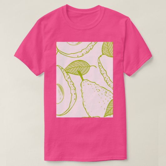 Avocado Fruits Juicy Fruit Colorful T-shirt (Design voorkant)