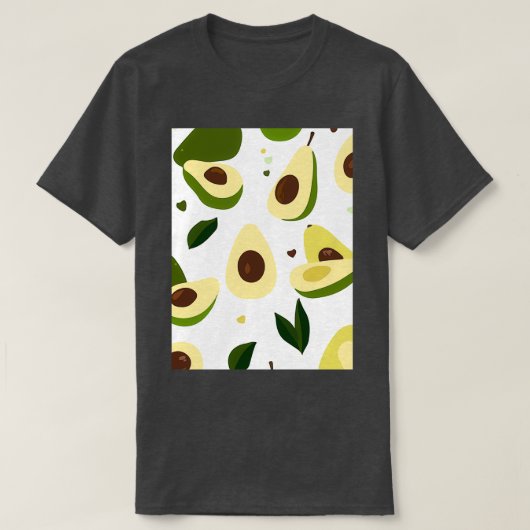 Avocado Fruits Sweet Textile T-shirt (Design voorkant)