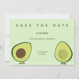 Avocado Fun Whimsical Food Wedding Save The Date