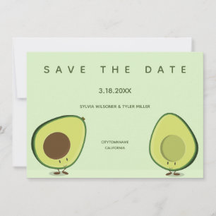 Avocado Fun Whimsical Food Wedding Save The Date