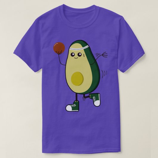 Avocado Funny Bowling Sport Fruit Superfood Vegan T-shirt (Design voorkant)