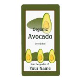 Avocado Gardener Label (Voorkant)