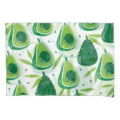 Avocado, getextureerde stempel, naadloos patroon. kussensloop (Voorkant)