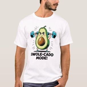 Avocado gewichtheffen t-shirt
