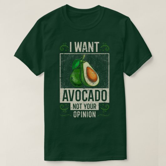 Avocado Gezegde Funny T-shirt (Design voorkant)