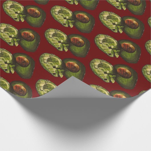 Avocado Gift Wrapping Paper Cadeaupapier (Hoek)