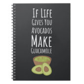 Avocado Gifts Guacamole Trendy Happy Fruit Vegan Notitieboek (Voorkant)