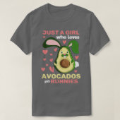 Avocado Girls Rabbit Women Cute Forest Animal Bunn T-shirt (Design voorkant)
