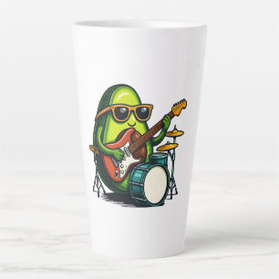 Avocado gitarist Art Cool Fruit Band Latte Mok