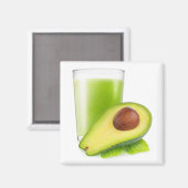 Avocado gladthie magneet (Voorkant / Achterkant)