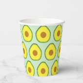 Avocado glas papieren bekers (Achterkant)