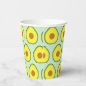 Avocado glas papieren bekers (Rechts)