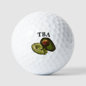 Avocado Golf Balls Golfballen (Voorkant)