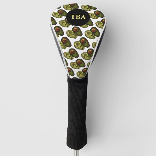 Avocado Golf Head Hoesje Golfheadcover (Voorkant)