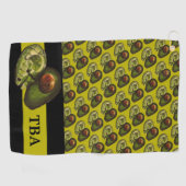 Avocado Golf Towel Golfhanddoek (Horizontaal)
