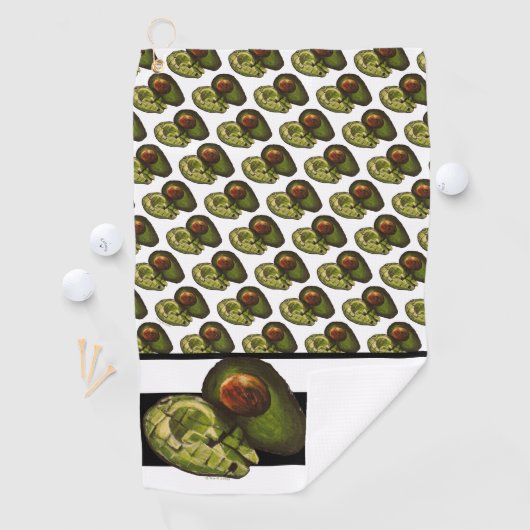 Avocado Golf Towel Golfhanddoek (Insitu)