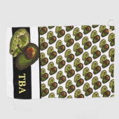 Avocado Golf Towel Golfhanddoek (Horizontaal)