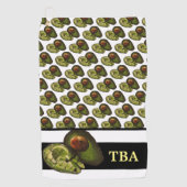 Avocado Golf Towel Golfhanddoek (Voorkant)