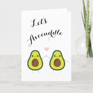 Avocado grap valentijnskaart feestdagen kaart