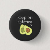 Avocado Grappig Blijven Keto-en Ronde Button 3,2 Cm (Voorkant)