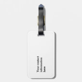 Avocado grappig gekerende handlanger bagagelabel (Achterkant verticaal)