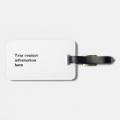 Avocado grappig gekerende handlanger bagagelabel (Achterkant horizontaal)