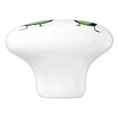 Avocado grappig gekerende handlanger keramische knop (Zijkant)
