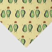 Avocado grappig gekerende handlanger tissuepapier (Detail)