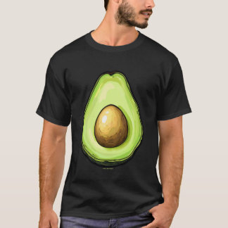Avocado Grappige Halloween Woordgrap Eenvoudig Lui T-shirt