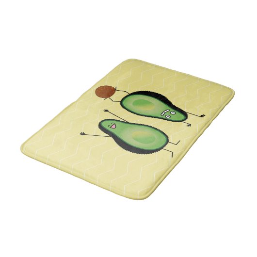 Avocado grappige handlangslang, groene put badmat (Gekanteld)